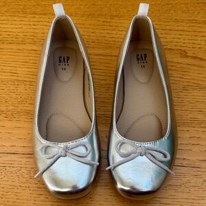 GAP Kids Metallic Silver Dress Shoes